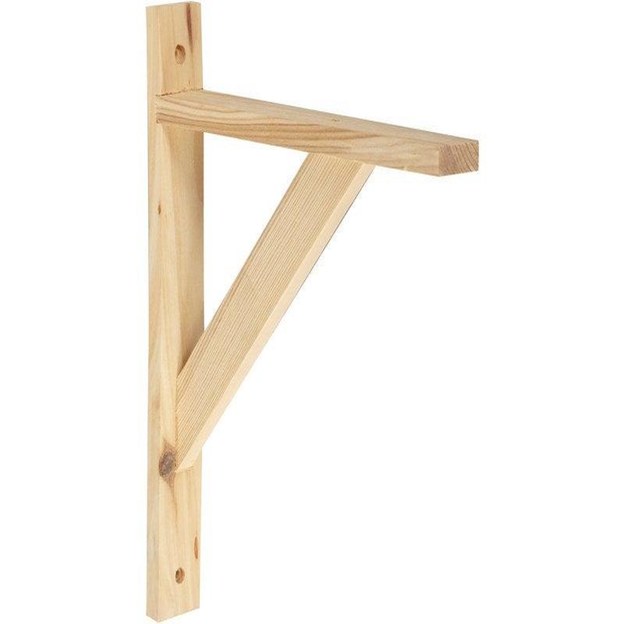 CENTRALE BRICO Equerre Solo Bois Brut Naturel, H.23 X P.28 Cm