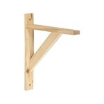 CENTRALE BRICO Equerre Solo Bois Brut Naturel, H.23 X P.28 Cm