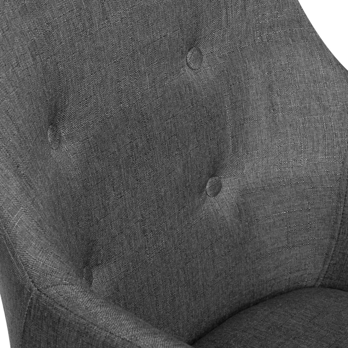 ID MARKET Lot de 2 chaises de salle à manger scandinaves, fauteuils de table DANIA gris anthracite