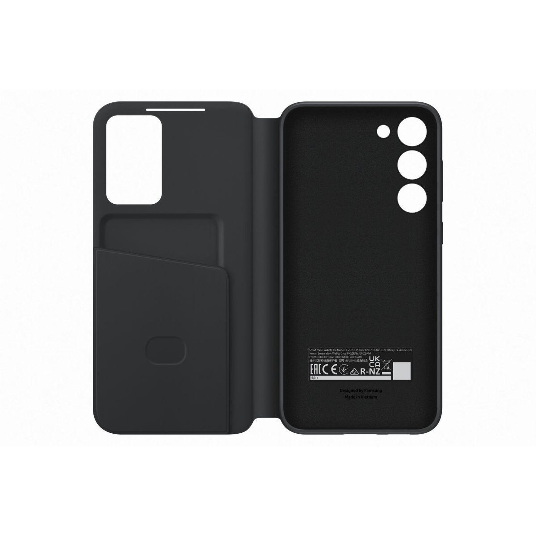 Voir la diapositive 5 : Samsung Etui S23+ Smart View porte-carte Noir