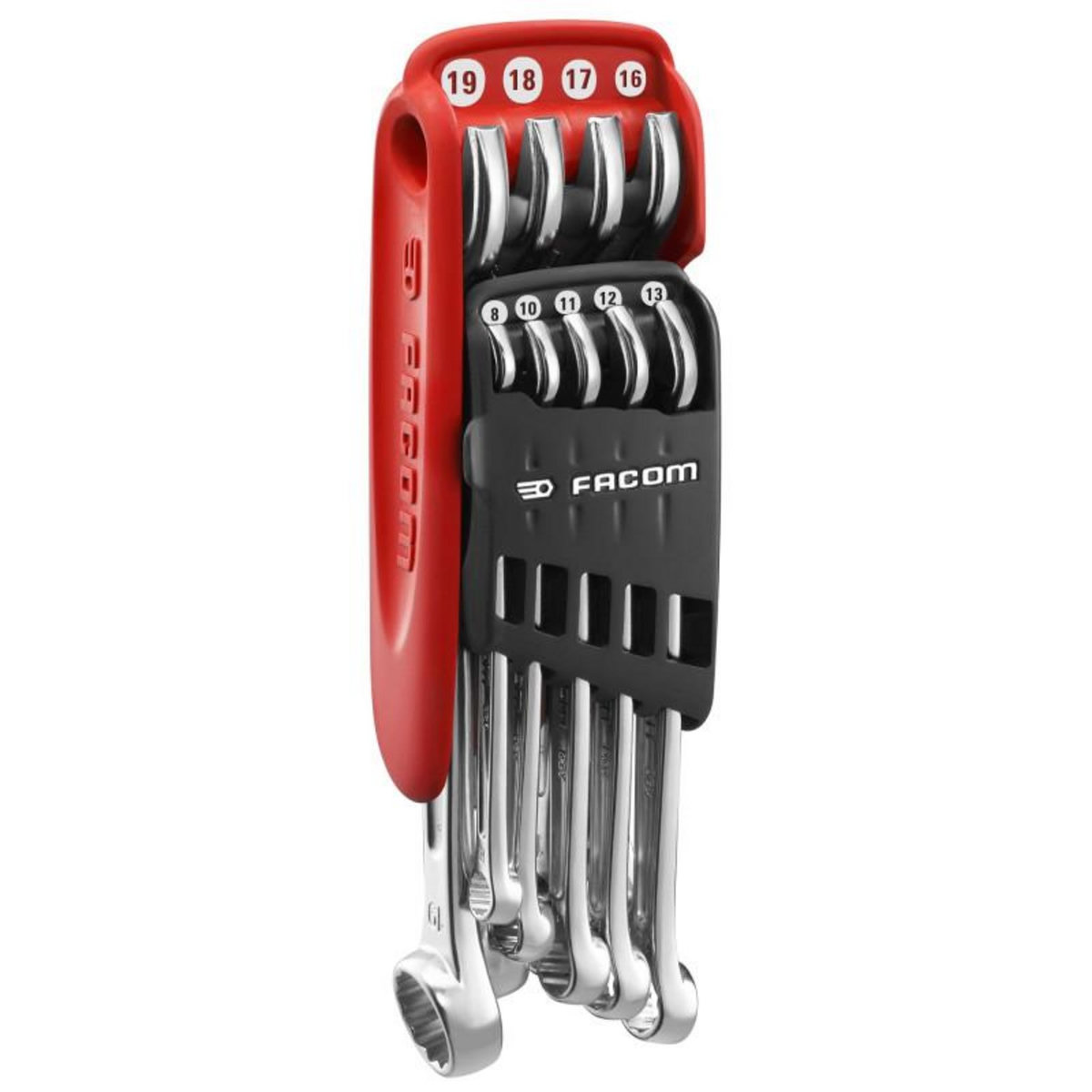 FACOM Jeu de 10 clés mixtes métriques sur étui portatif FACOM 440.JP10PB