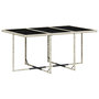 Voir la diapositive 4 : VIDAXL Ensemble a manger de jardin et coussins 7 pcs gris clair rotin