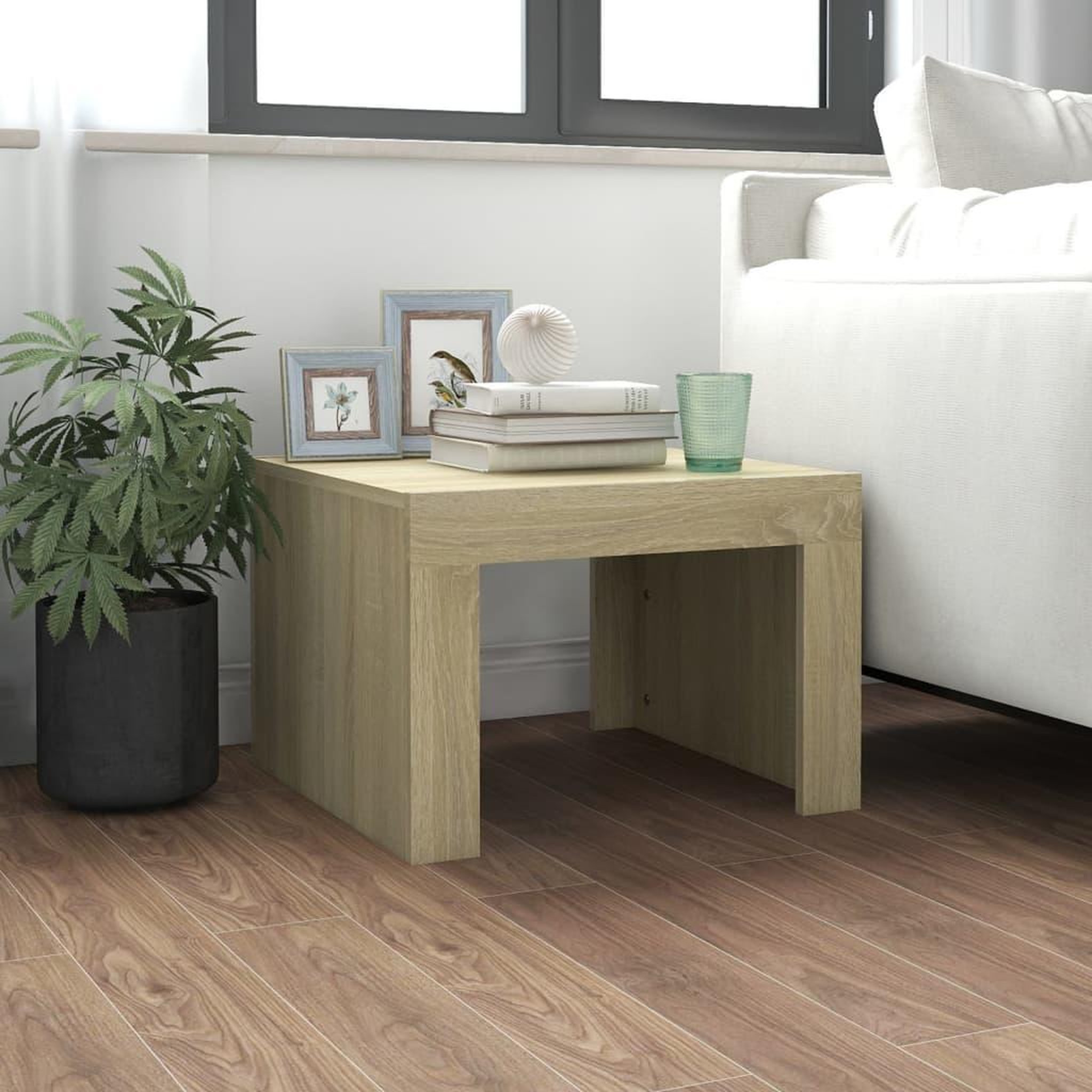 VIDAXL Table basse Chene sonoma 50x50x35 cm Bois d'ingenierie