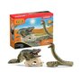 Voir la diapositive 1 : Schleich Coffret Duel Aligator/Anaconda, figurines animaux sauvages, Schleich 42559 Wild Life, Pour enfant des 3 ans