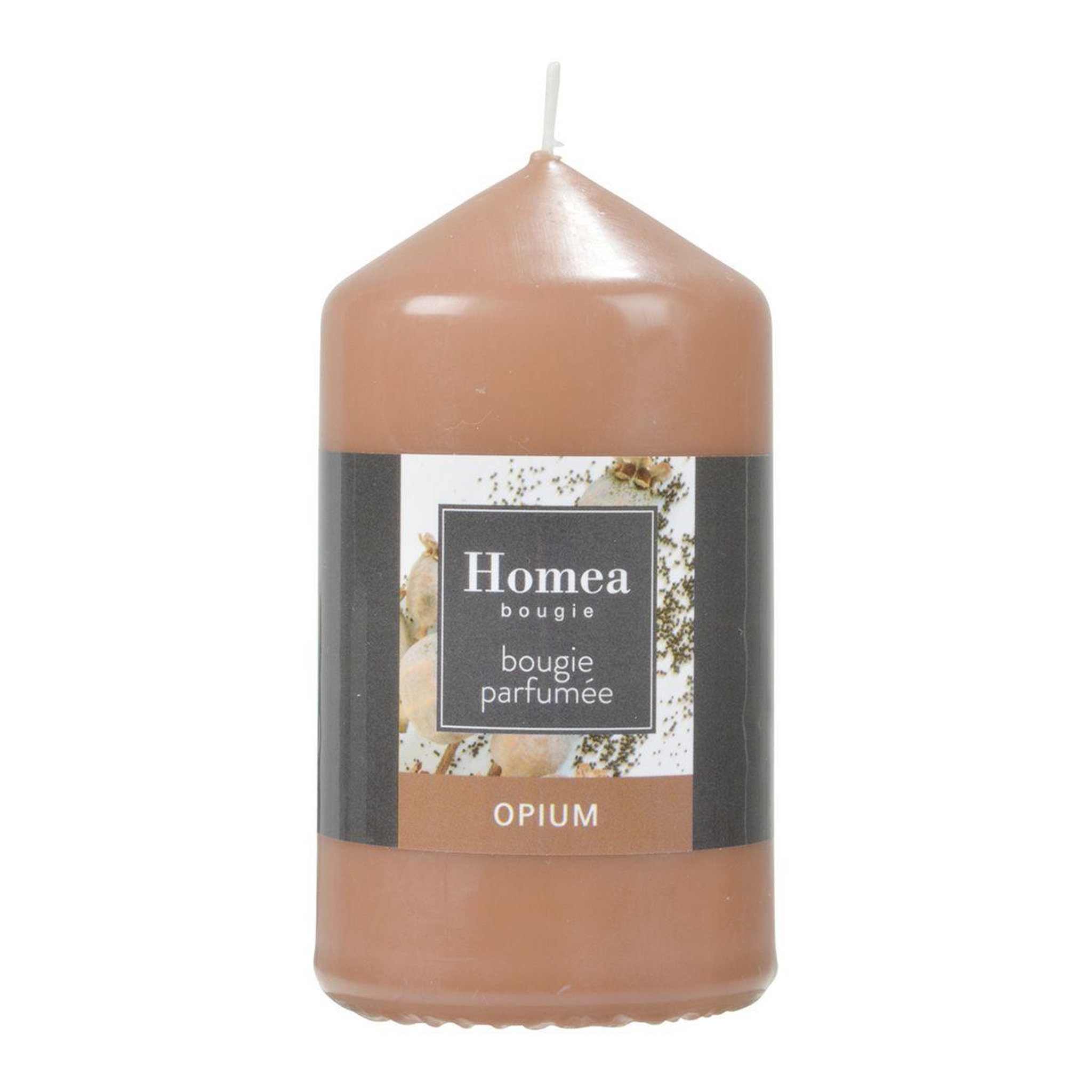 HOMEA Bougie pilier  essentiel ii  11cm opium