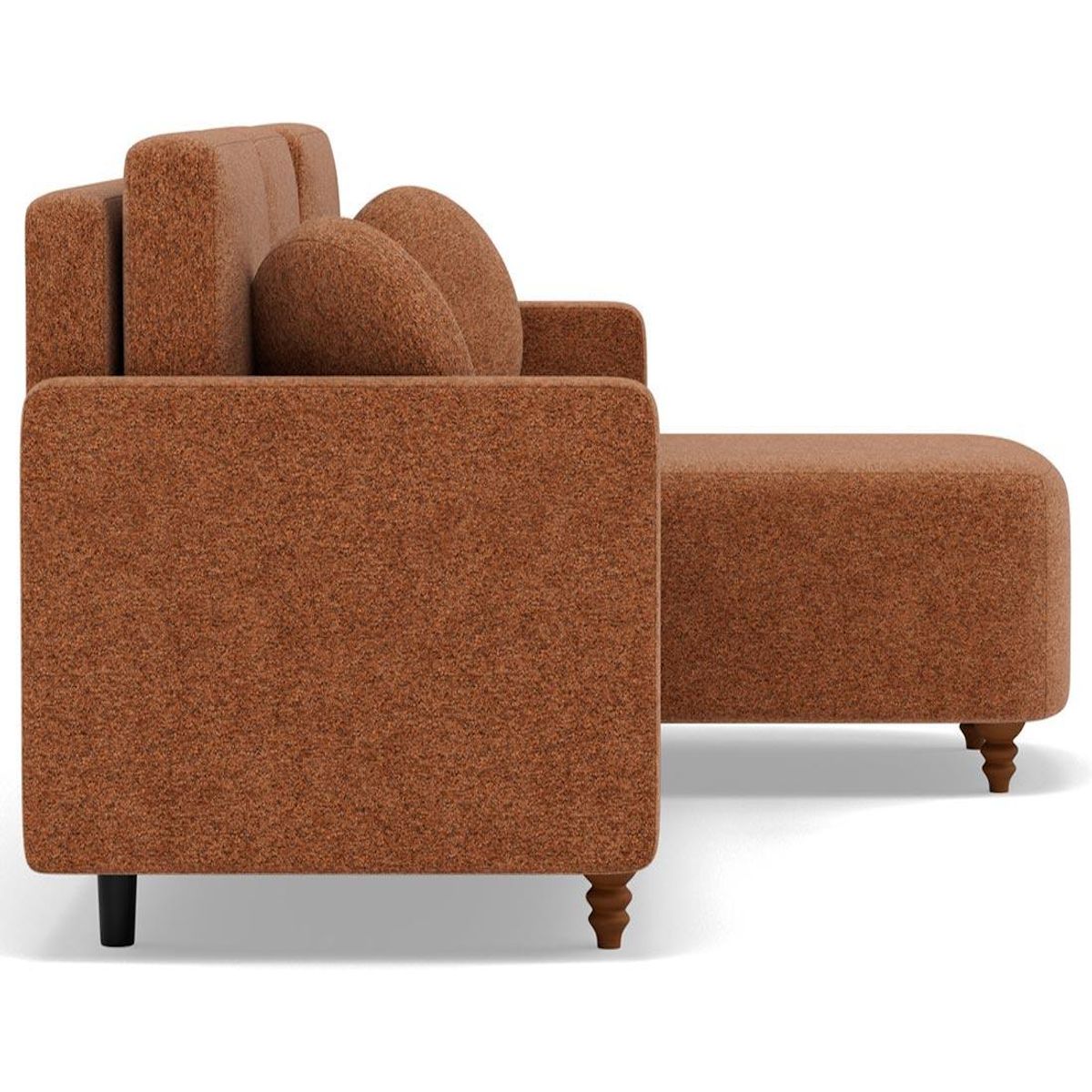 BEST MOBILIER Calypso - canapé d'angle réversible 4 places convertible avec coffre en tissu