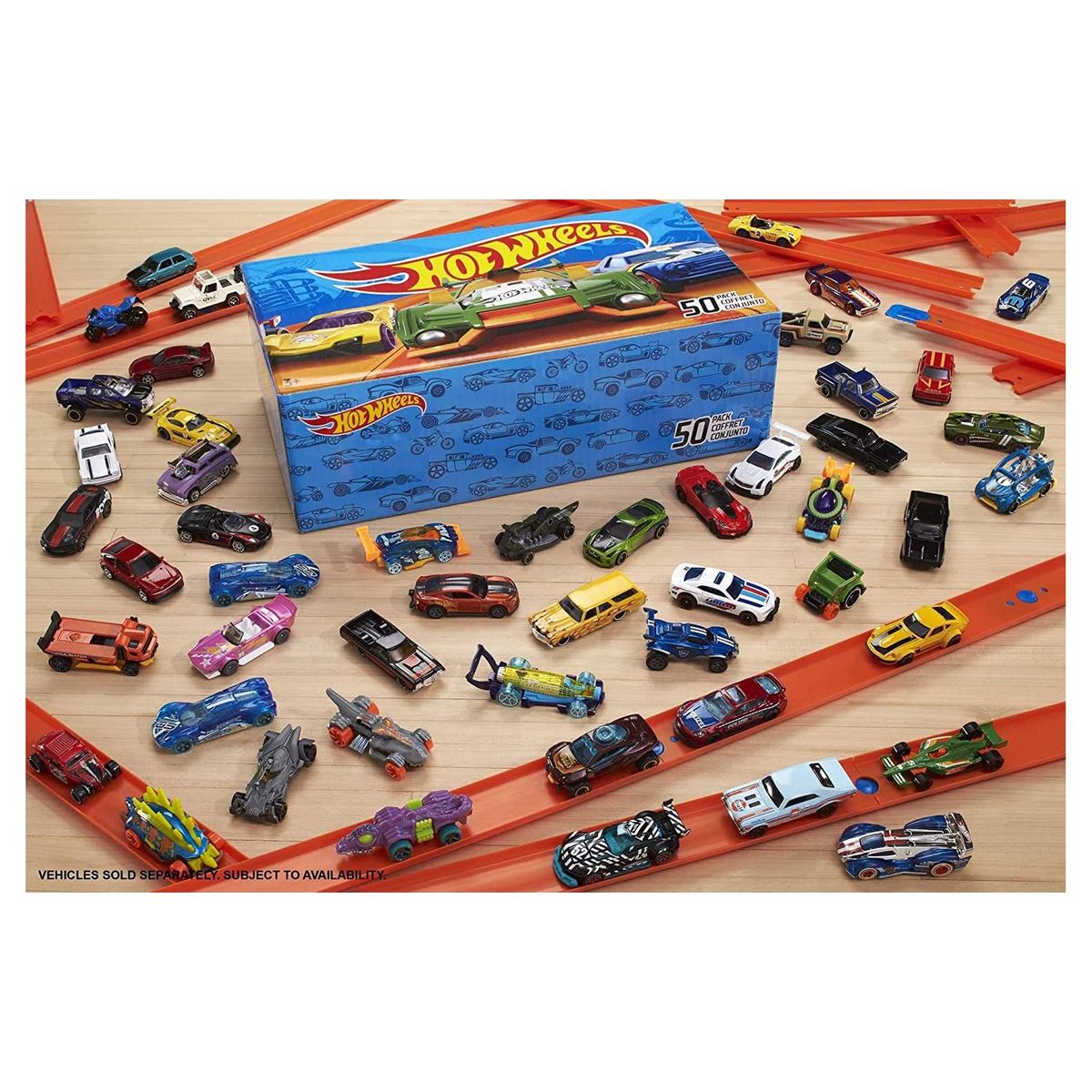 HOT WHEELS Coffret de 50 voitures Hot wheels 