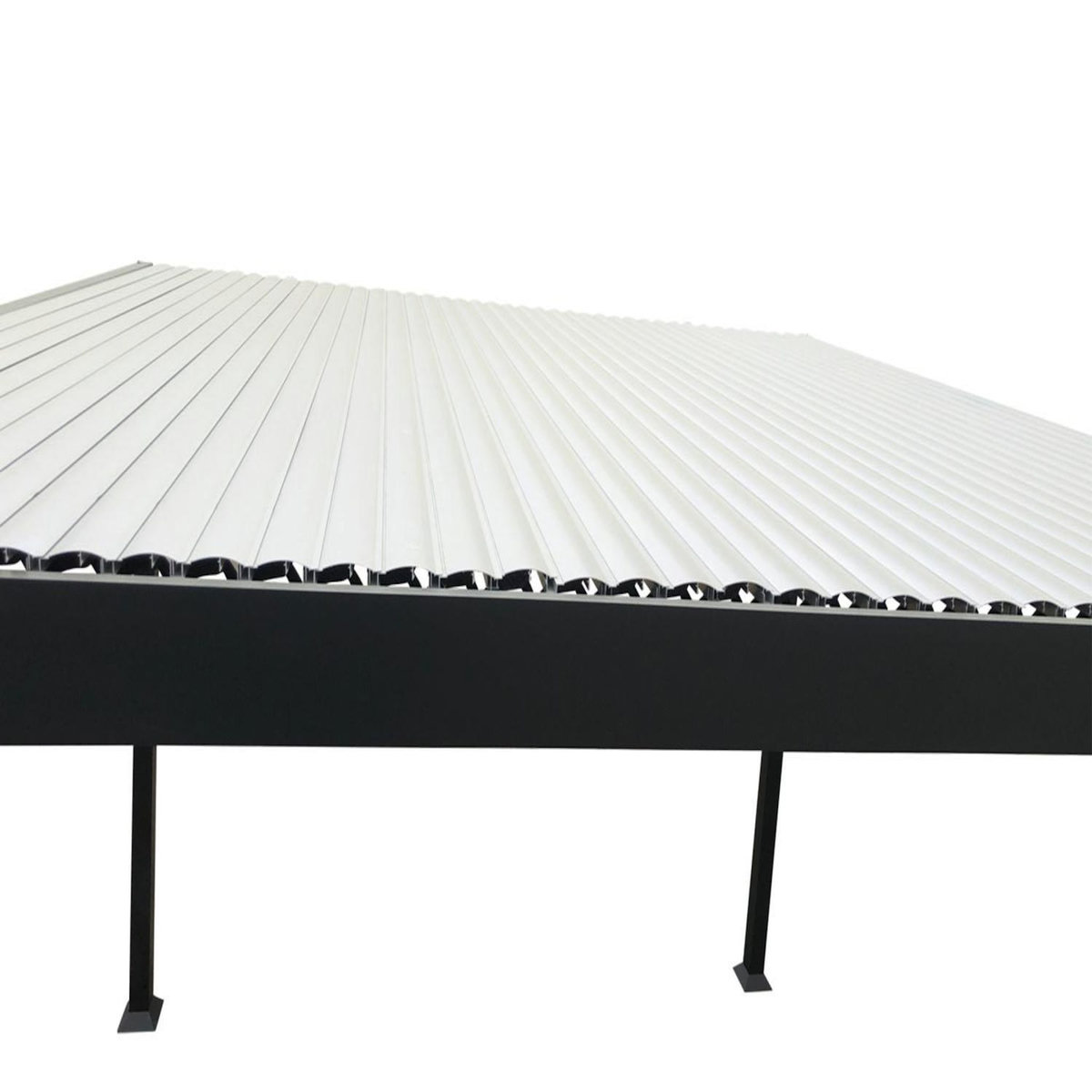 CONCEPT USINE Pergola bioclimatique grise 3x3 m MILOS