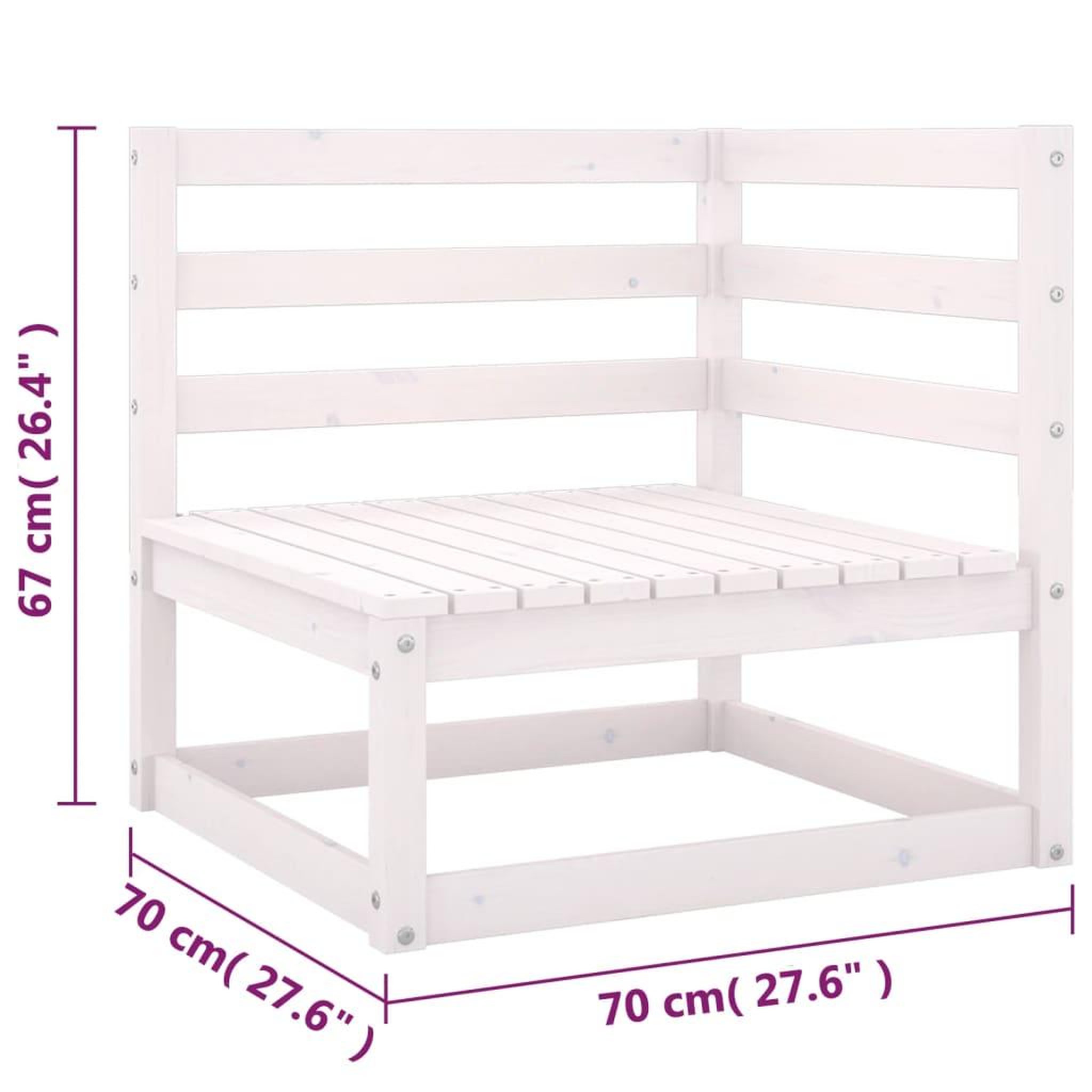 Voir la diapositive 6 : VIDAXL Salon de jardin 8 pcs avec coussins Bois de pin massif