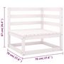 Voir la diapositive 6 : VIDAXL Salon de jardin 8 pcs avec coussins Bois de pin massif
