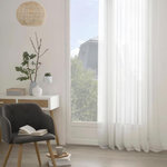 ATMOSPHERA Rideau Voilage  Georgette  140x240cm Blanc