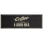 Voir la diapositive 2 : VIDAXL Tapis de cuisine lavable texte Coffee 60x180 cm velours