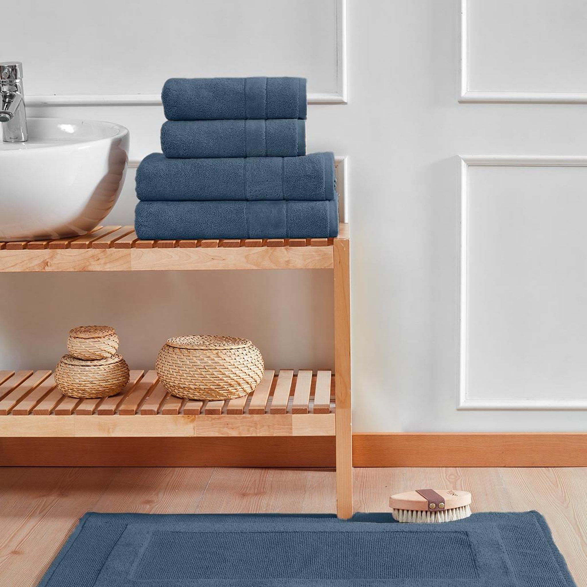 Voir la diapositive 3 : Sensei Maison Tapis de bain 1000 g/m² CALIFORNIA - 50x80 cm