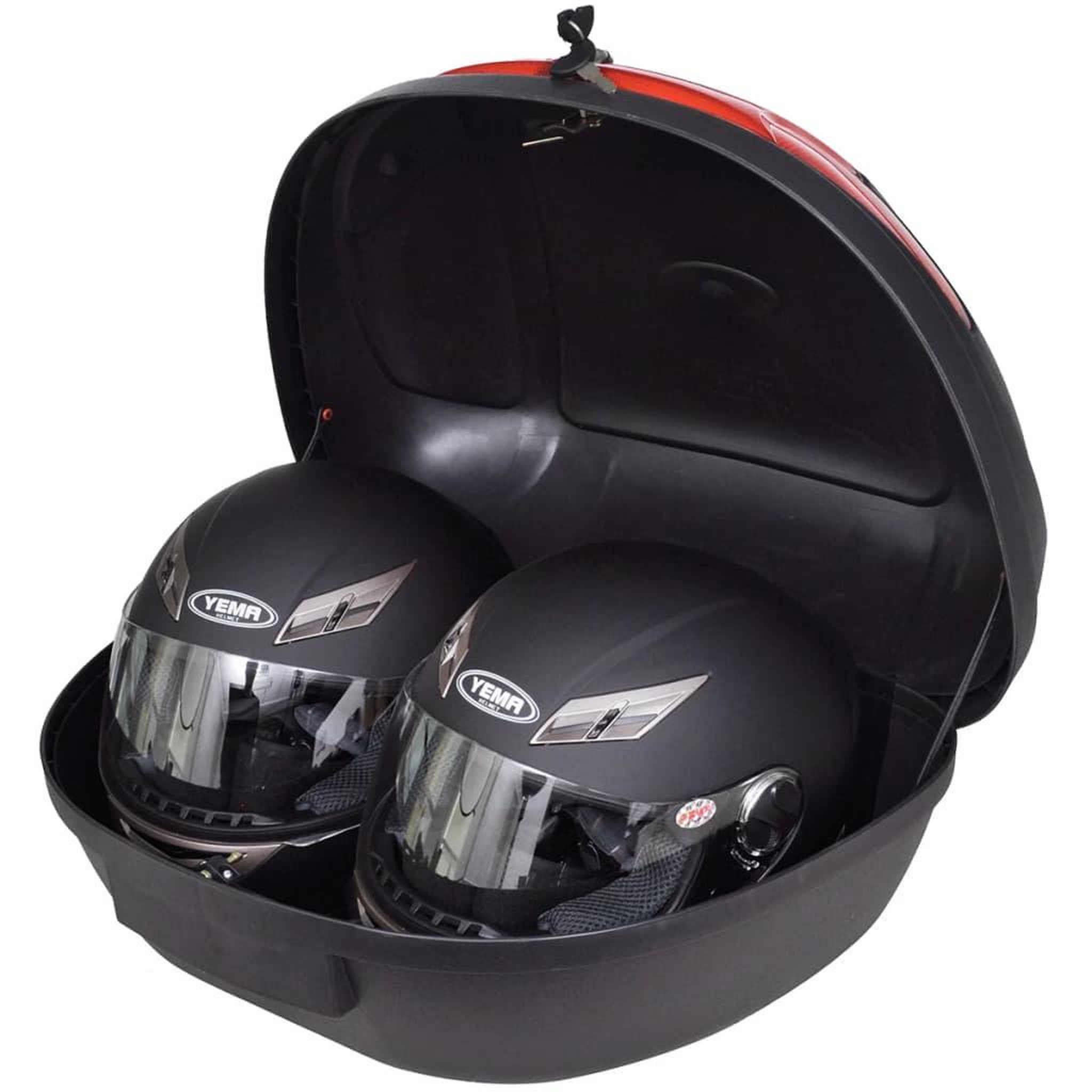 Voir la diapositive 2 : VIDAXL Boîte de moto 72 l pour 2 casques