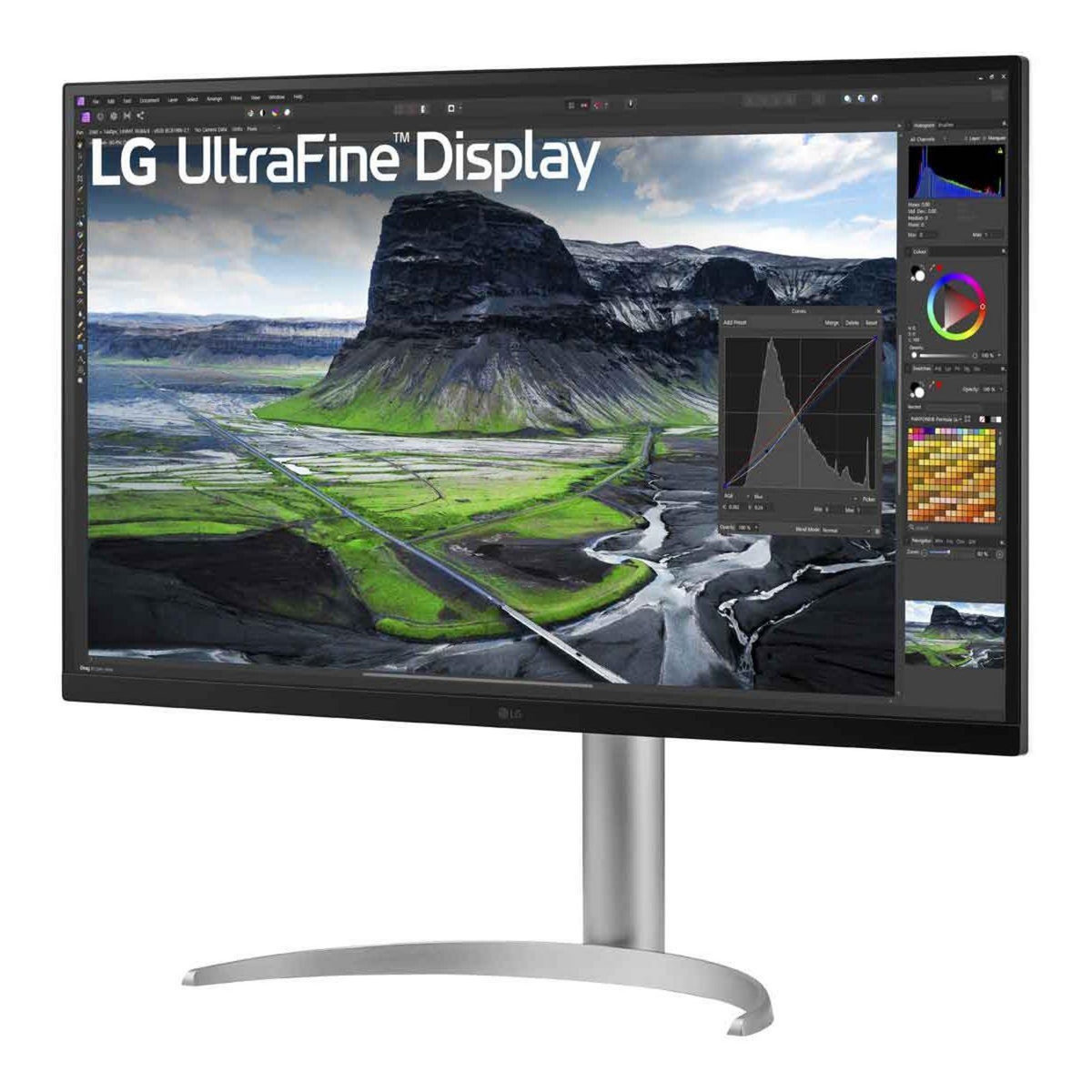 LG Ecran PC 4K UltraFine 32UQ850V-W Plat 32'' IPS