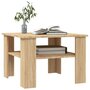Voir la diapositive 3 : VIDAXL Table basse Chene sonoma 60x60x42 cm Bois d'ingenierie