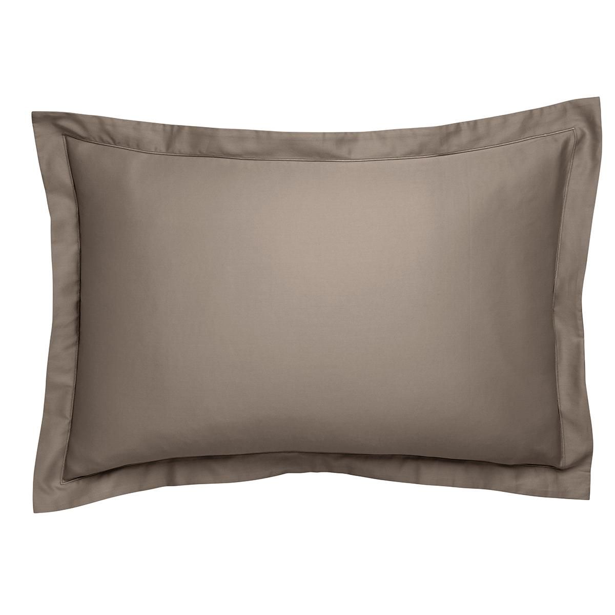 DODO Taie d'oreiller Partition Satin de coton Coloris Taupe