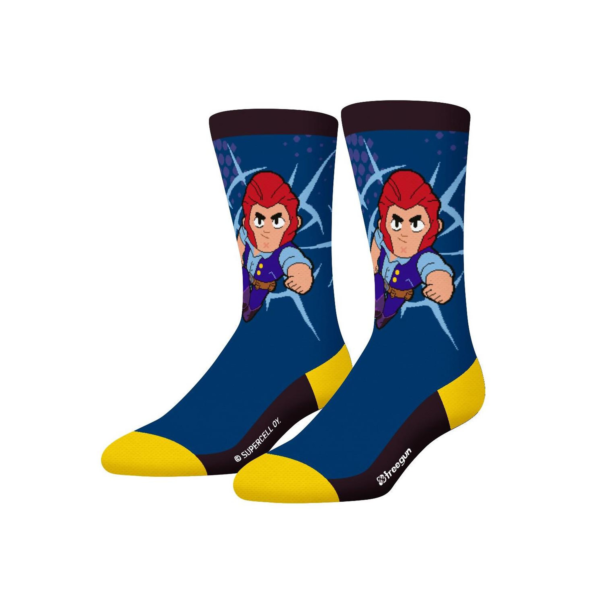 Voir la diapositive 3 : FREEGUN Lot de 4 paires de chaussettes enfant Brawl Stars