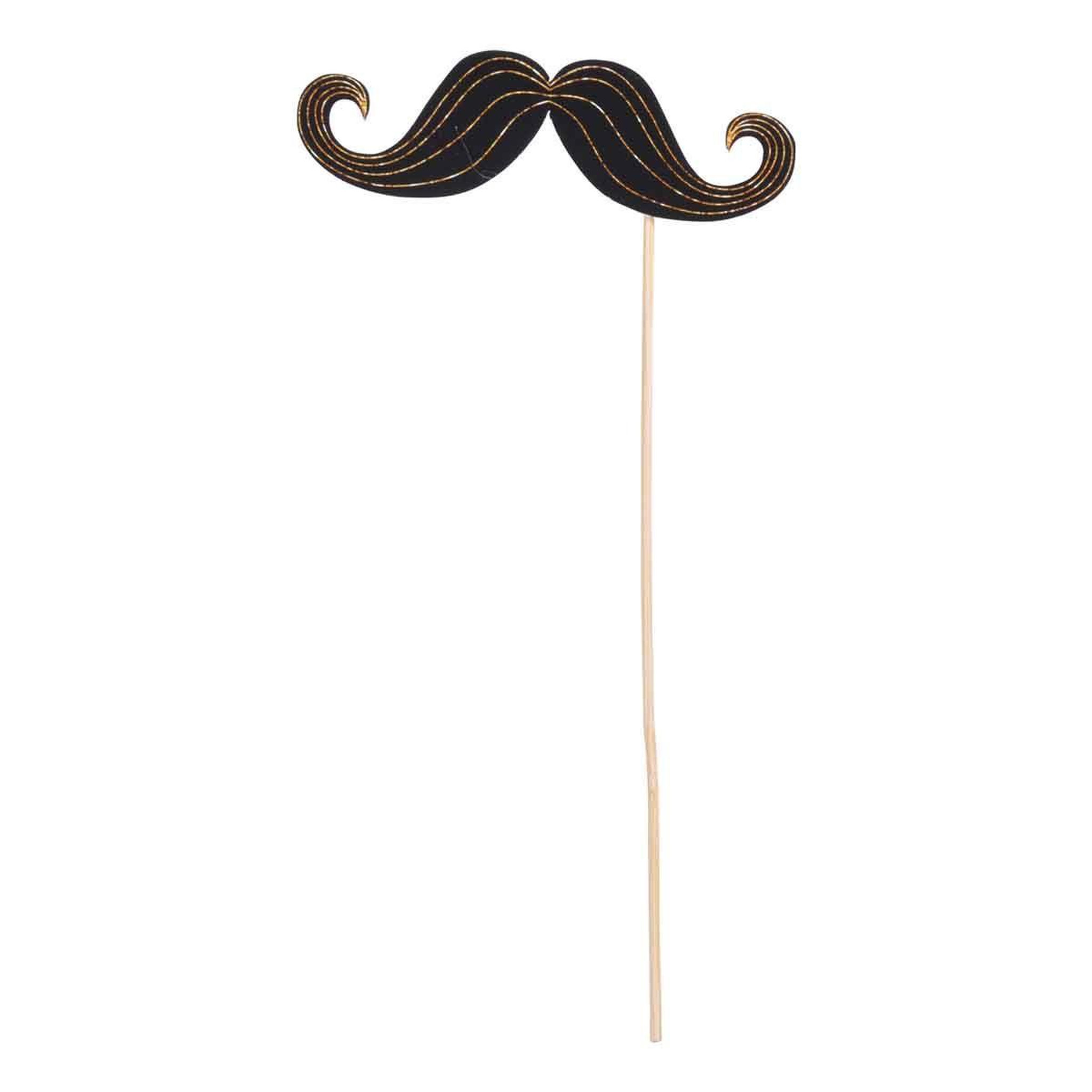 Voir la diapositive 3 : HOMEA Lot de 12 accessoires pour photobooth  pic  noir