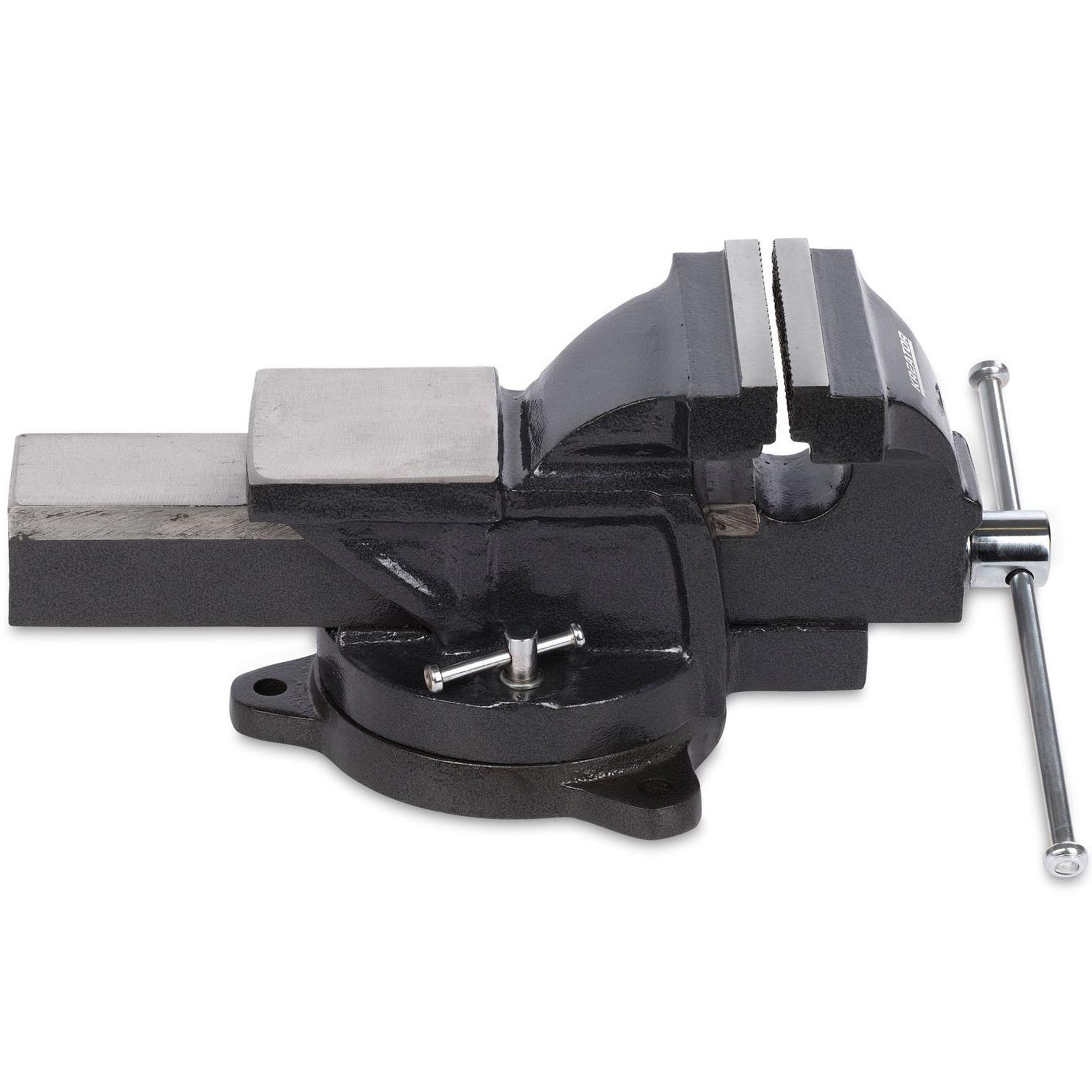 Voir la diapositive 3 : KREATOR Etau en acier 125mm base tournante 360° Kreator
