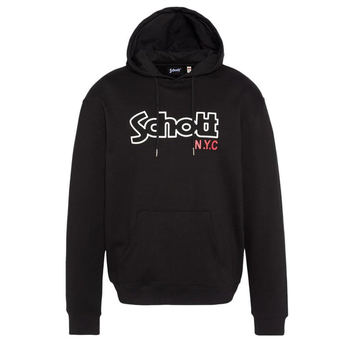 Schott Sweat à Capuche Noir Homme Schott Sidney