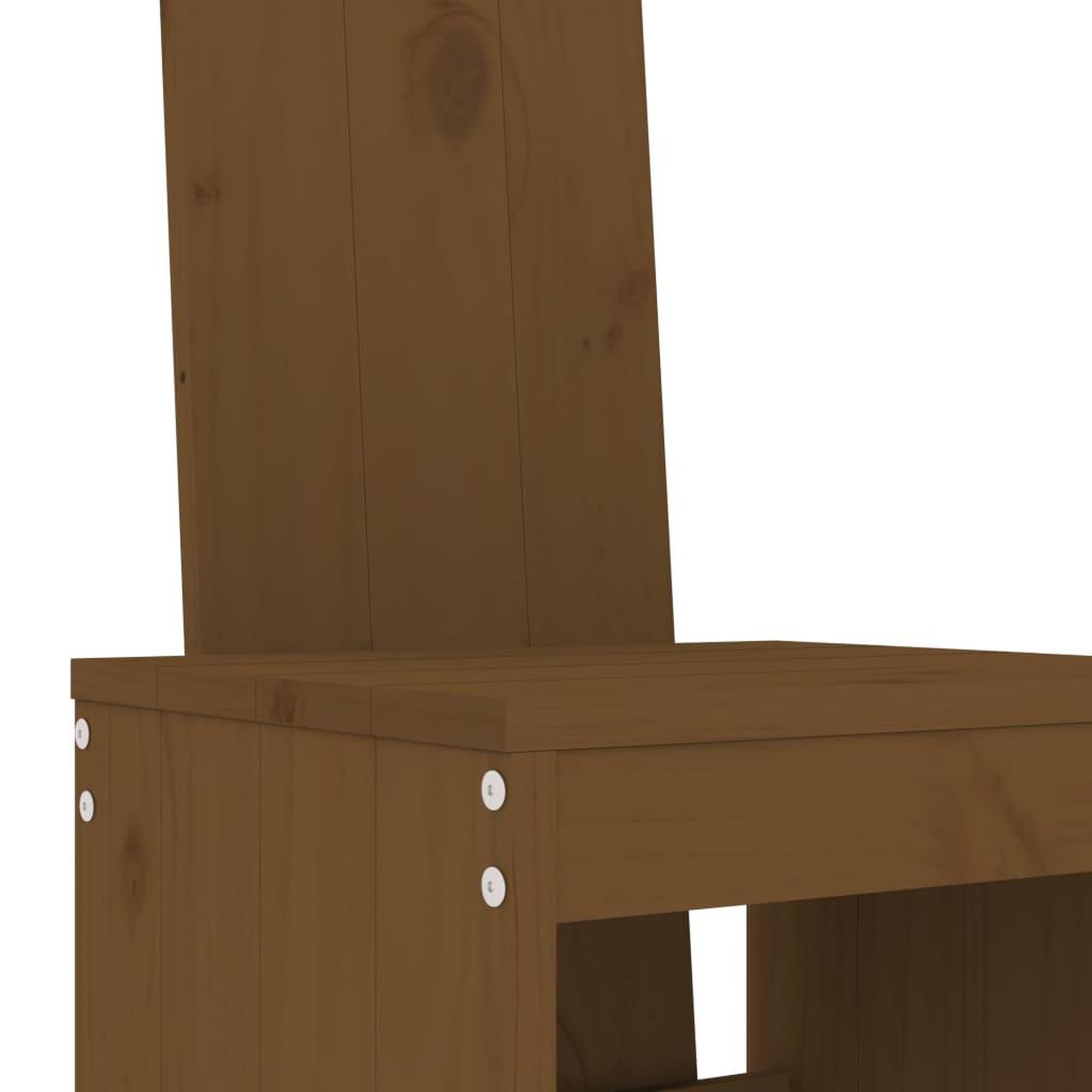 Voir la diapositive 5 : VIDAXL Ensemble de bar de jardin 5 pcs marron miel bois de pin massif