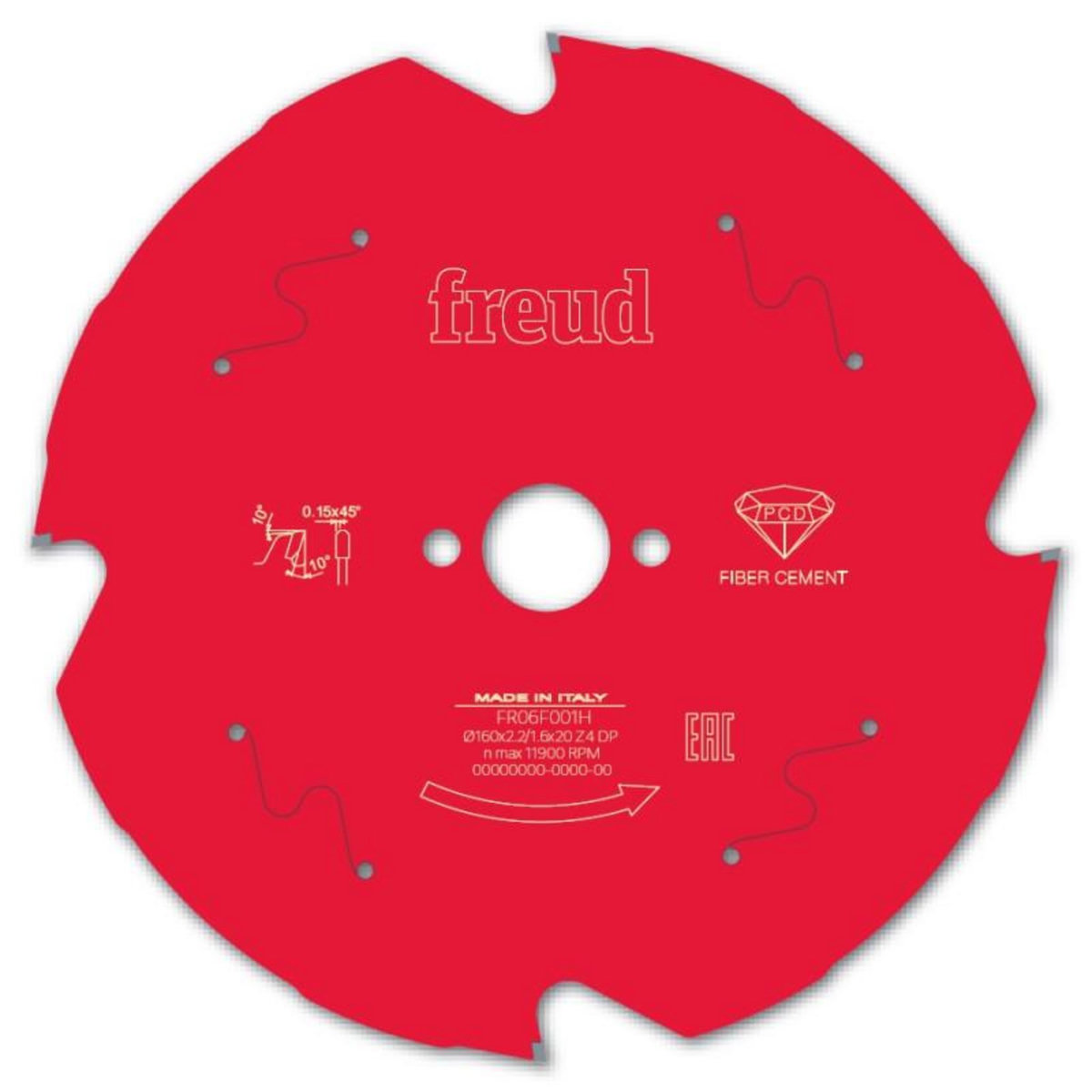 BOSCH Lames de scie circulaire panneaux fibre ciment D160mm FREUD F03FS09837