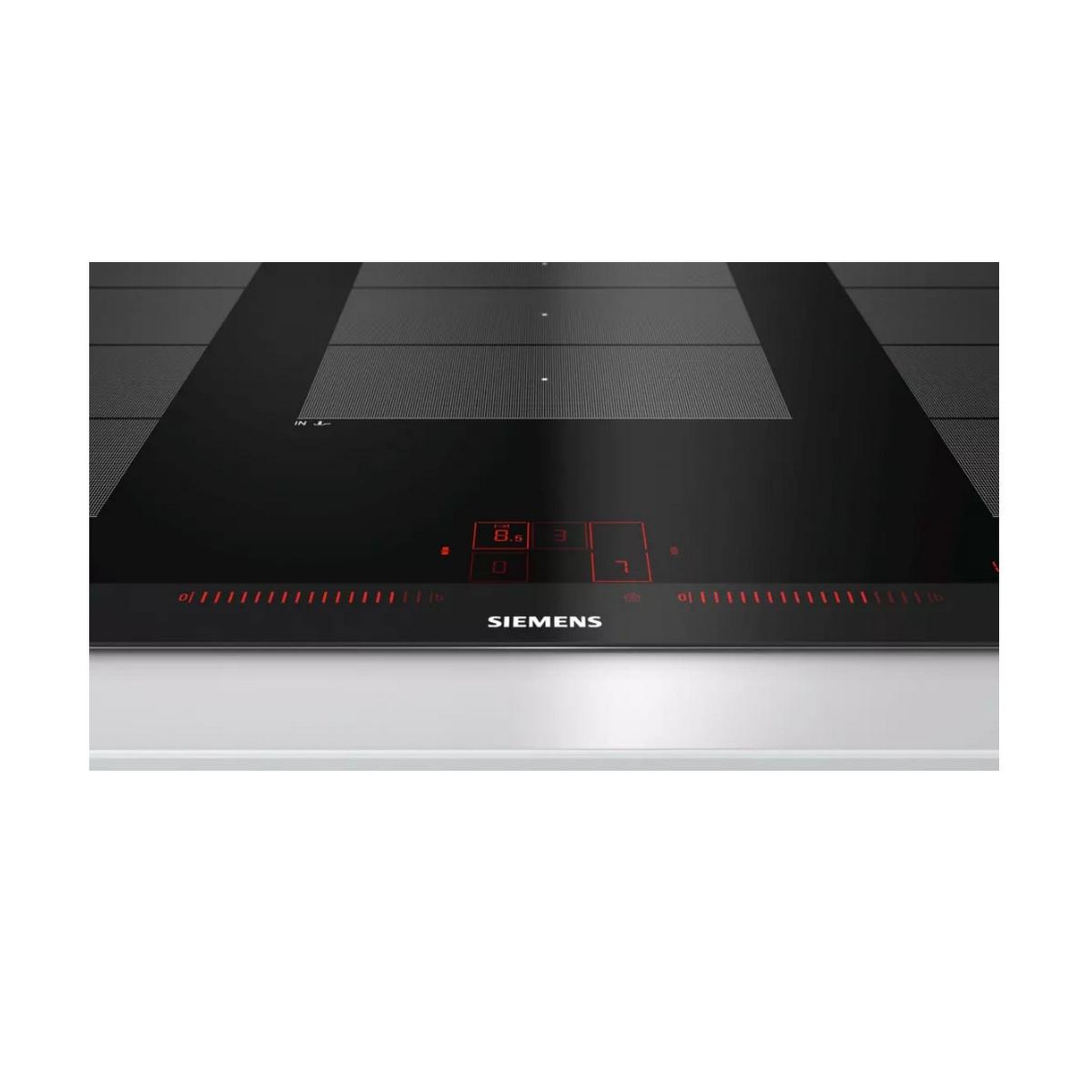 Voir la diapositive 3 : Siemens Table de cuisson induction 90cm 5 feux 11100w noir - EX975LXC1E