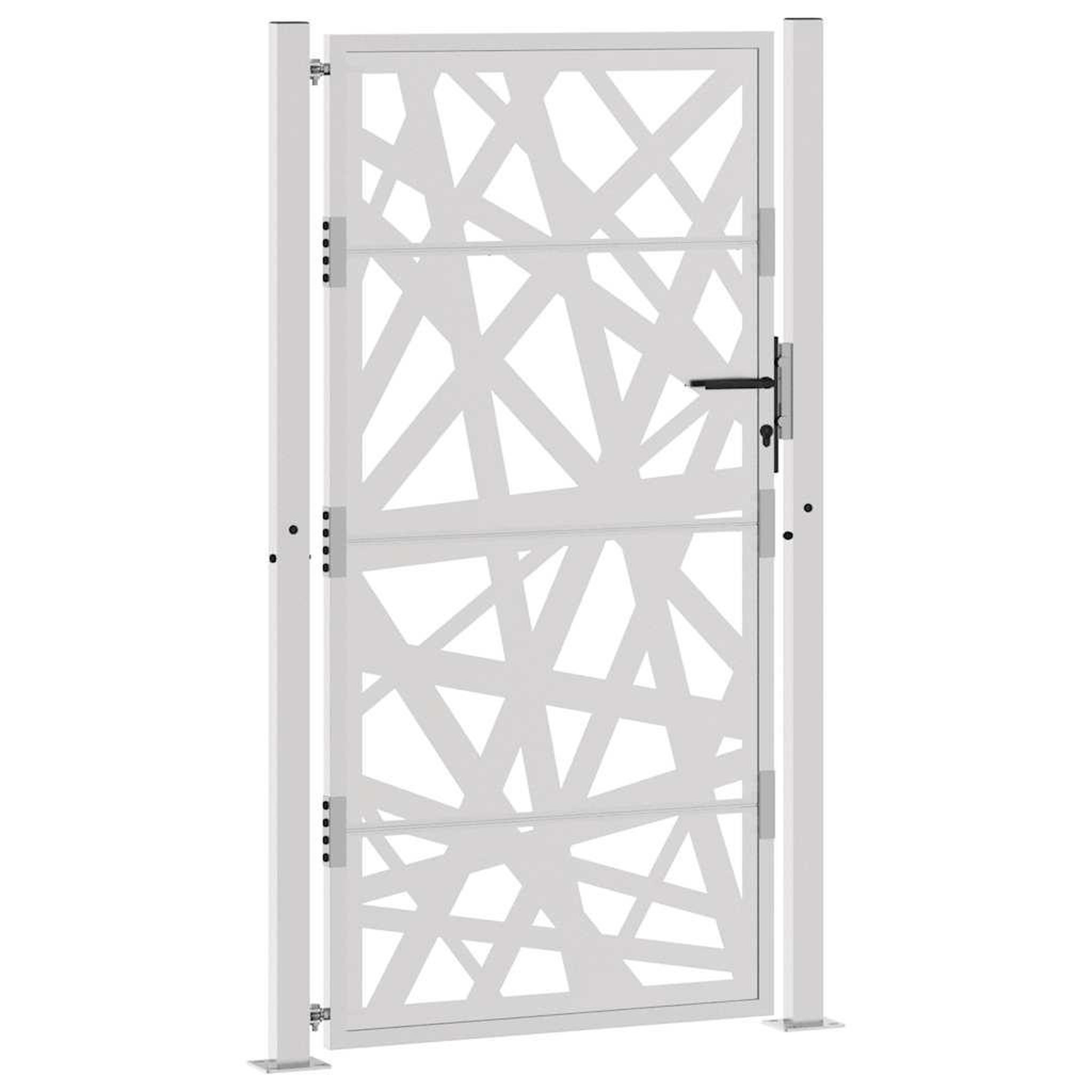 Voir la diapositive 3 : VIDAXL Porte de jardin acier resistant aux intemperies design lumiere