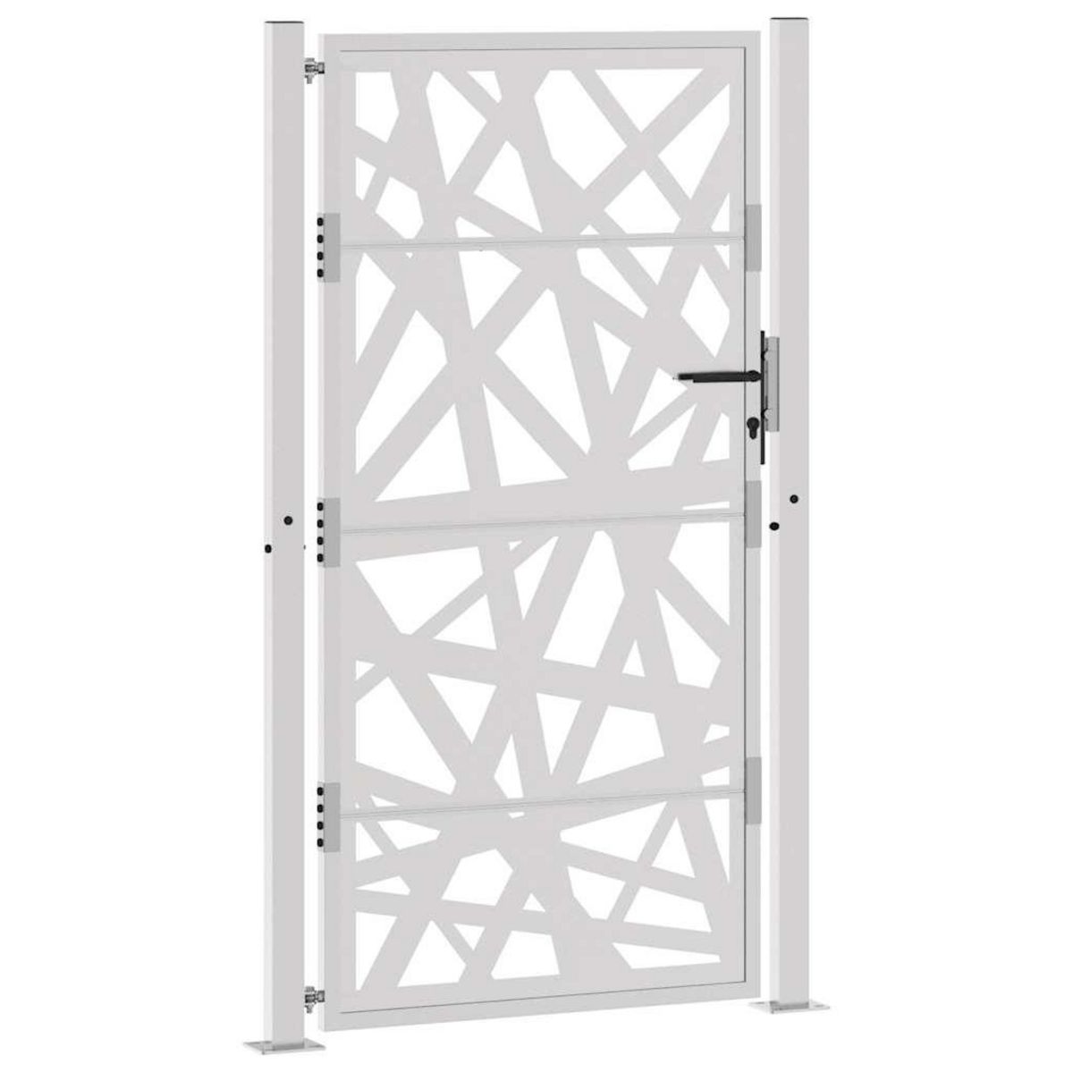 VIDAXL Porte de jardin acier resistant aux intemperies design lumiere