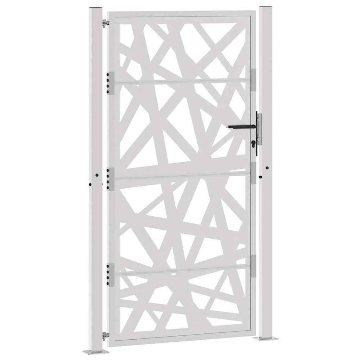 VIDAXL Porte de jardin acier resistant aux intemperies design lumiere