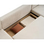 Voir la diapositive 4 : BEST MOBILIER Topaze - canapé panoramique - 7 places - convertible avec coffre - en tissu