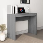VIDAXL Bureau Sonoma gris 90x40x72 cm Bois d'ingenierie