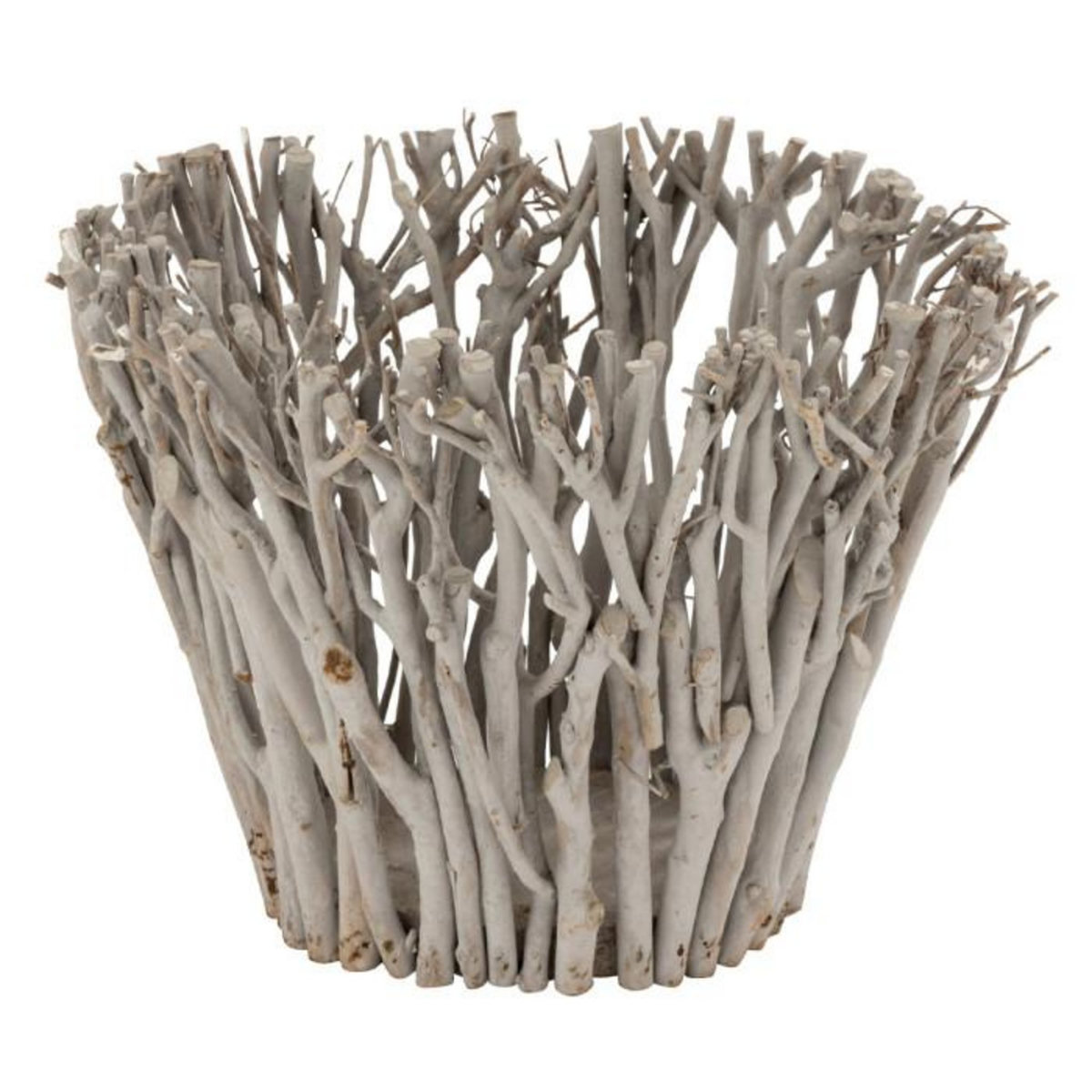 Paris Prix Bougeoir Design en Bois  Branches  38cm Gris