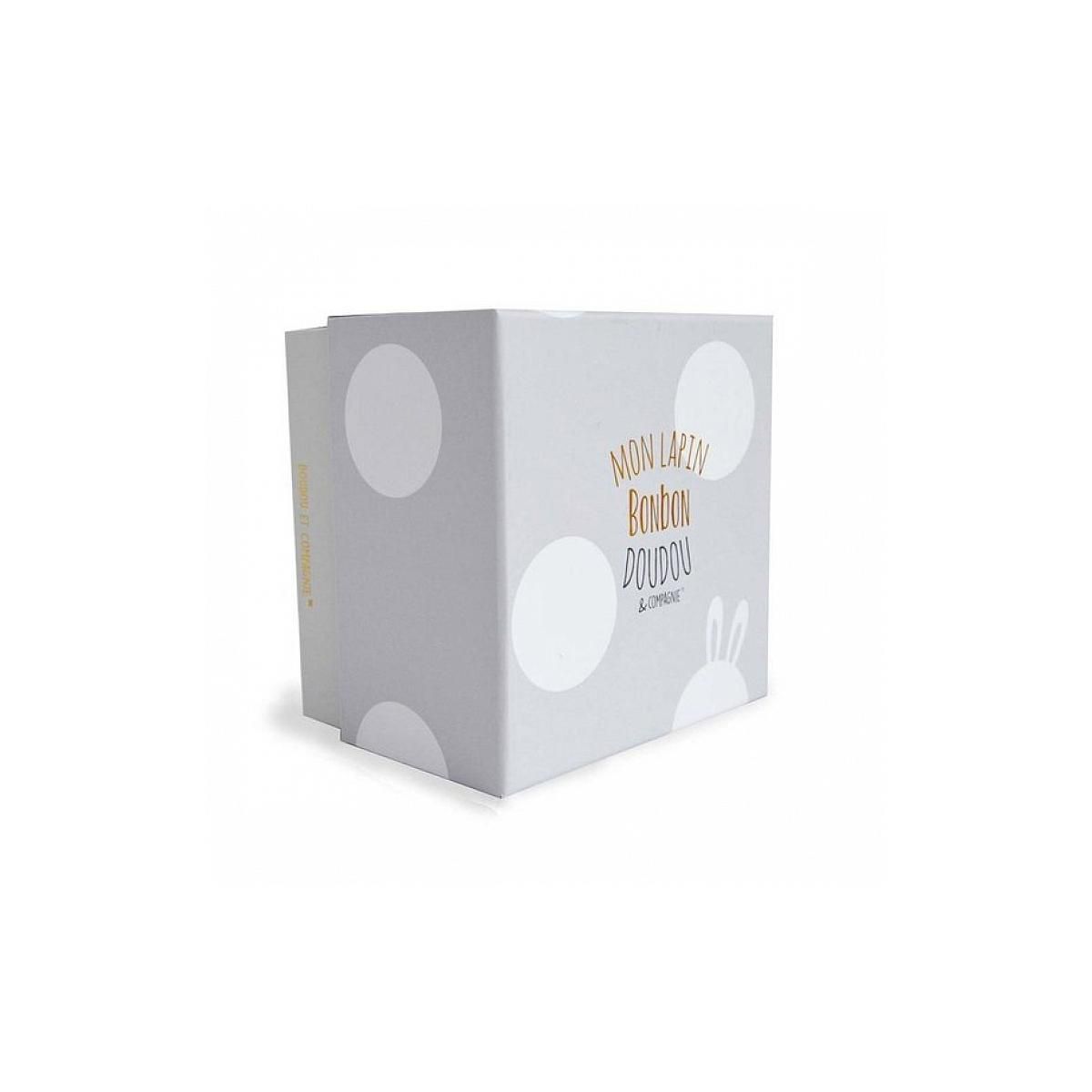 DOUDOU ET COMPAGNIE Lapin Bonbon Taupe PM 16cm