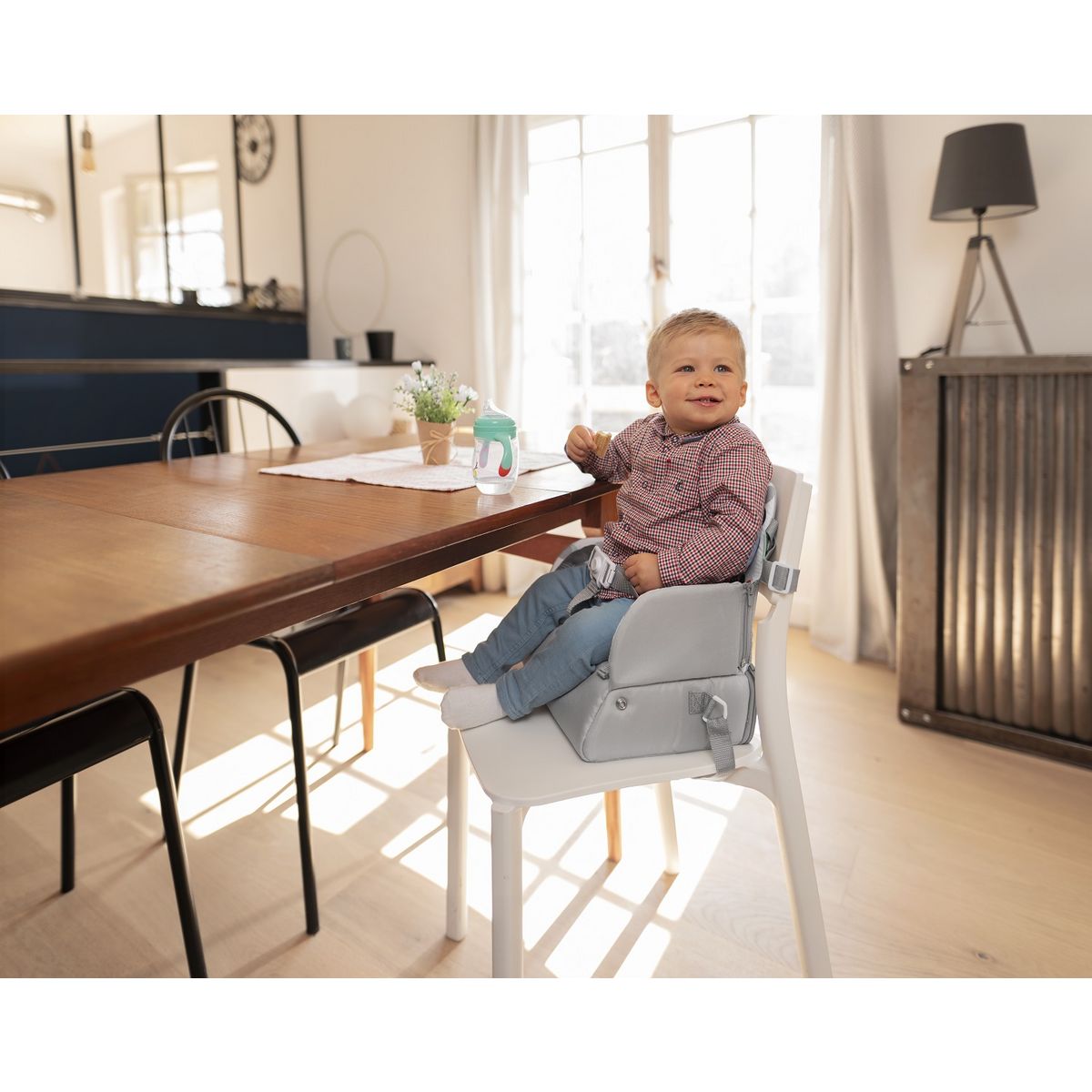 BADABULLE B009407 - Rehausseur de chaise SUNDAY POP - Réhausseur nomade 2en1