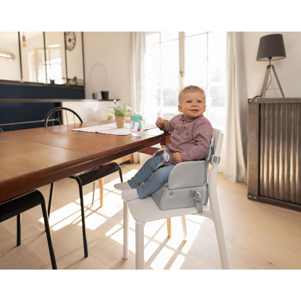 BADABULLE B009407 - Rehausseur de chaise SUNDAY POP - Réhausseur nomade 2en1