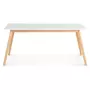 Table de séjour salle à manger extensible style scandinave pieds bois 160/200 cm ALGARD