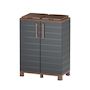 Voir la diapositive 1 : ART PLAST Abri Poubelles 2 Sacs Anthracite - Armoire Cache Poubelle de Tri Sélectif 68 x 37 x 90 cm Terrasse, Restaurant Art Plast