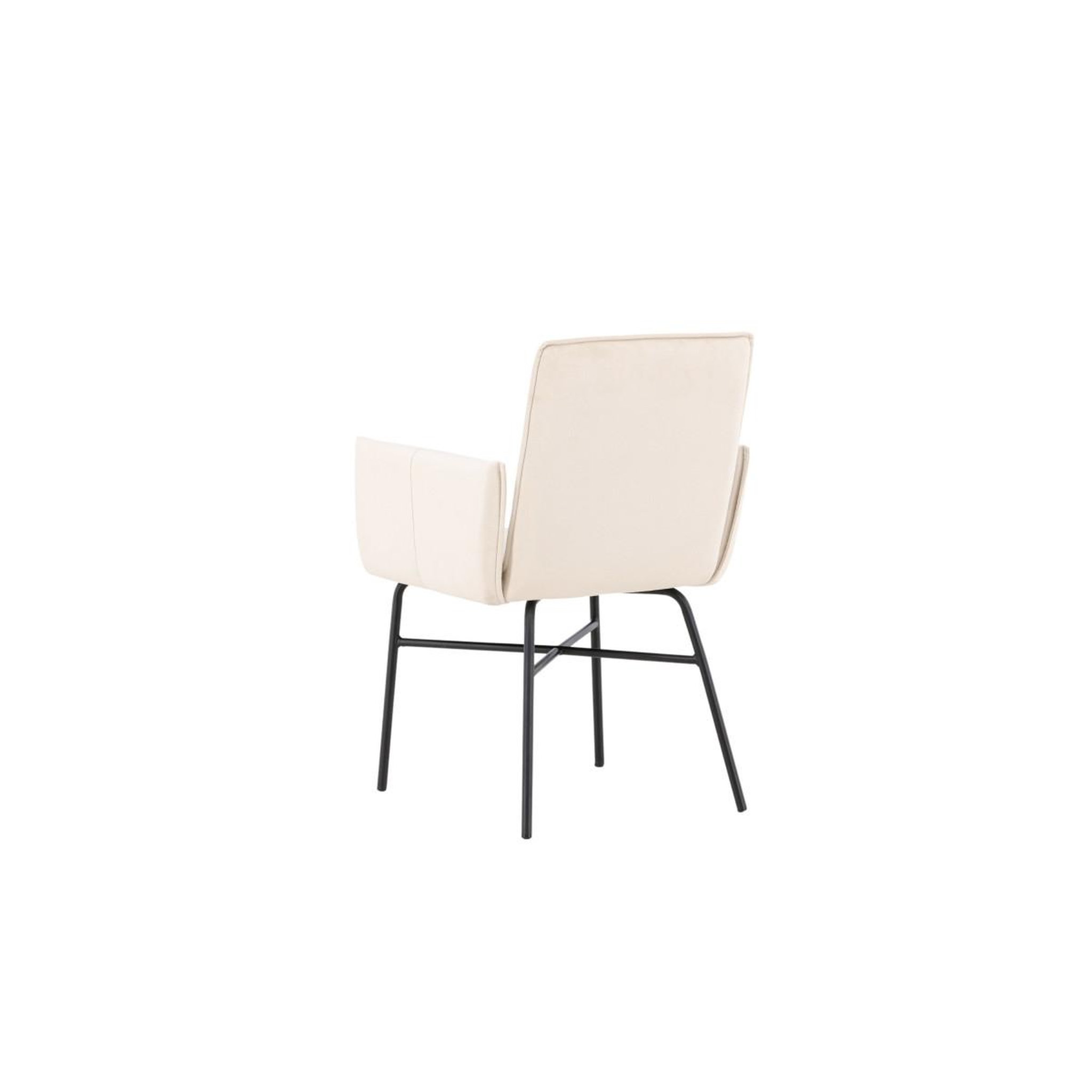 Voir la diapositive 5 : Paris Prix Chaise design en velours  petra  86cm beige
