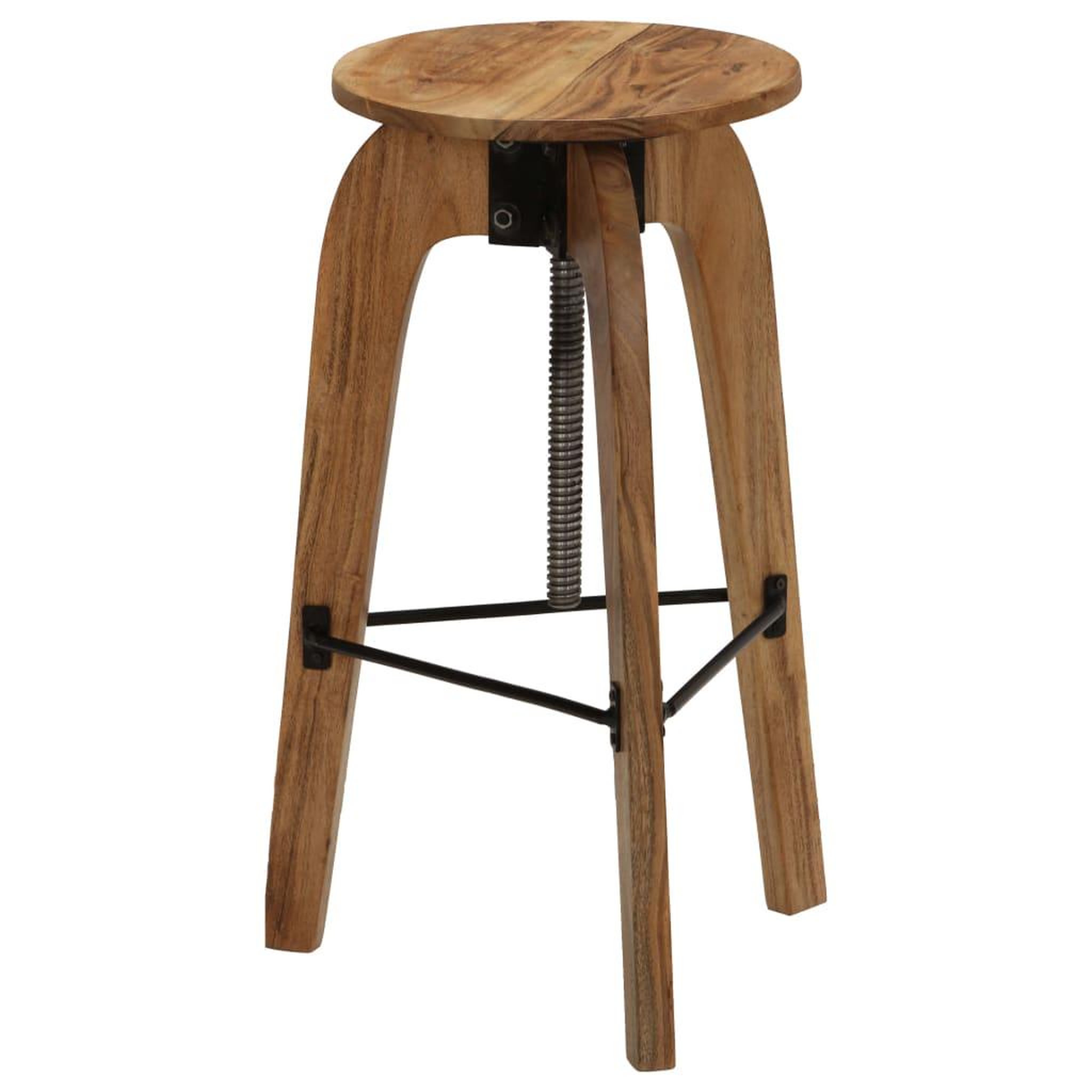 Voir la diapositive 2 : VIDAXL Chaises de bar lot de 2 bois d'acacia solide