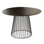 Voir la diapositive 1 : Paris Prix Table à Manger Ronde en Métal  Darren  120cm Noir