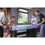 PLAY4FUN Air Hockey Teenager - Table de Air-Hockey avec système d'air pulsé 6-8W - 142 x 72 x 81 cm - Bleu/Noir