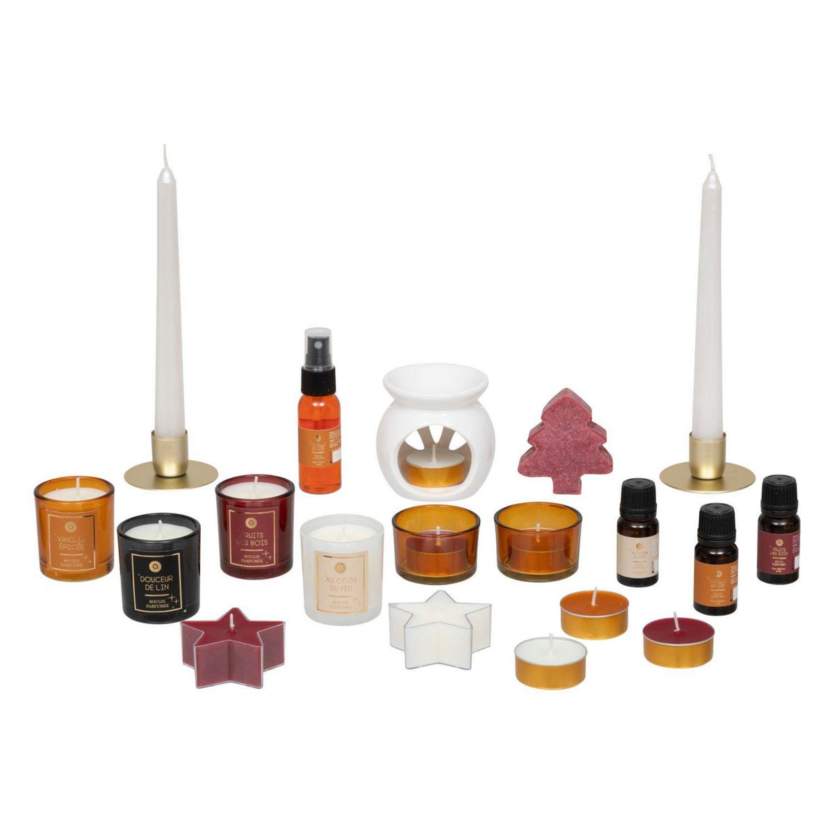 ATMOSPHERA Calendrier de l'Avent 24 bougies et senteurs