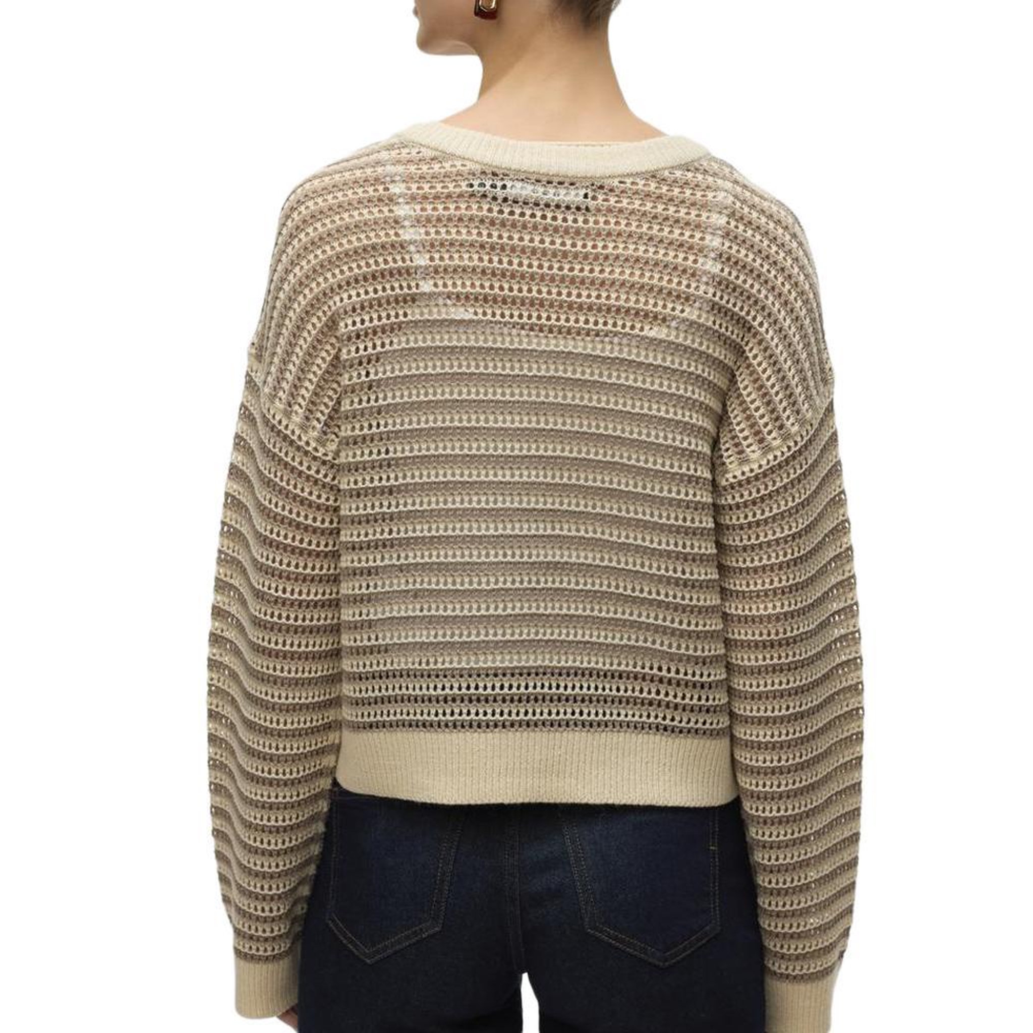 Voir la diapositive 2 : Vero Moda Pull Beige/Marron Femme Vero Moda Madera