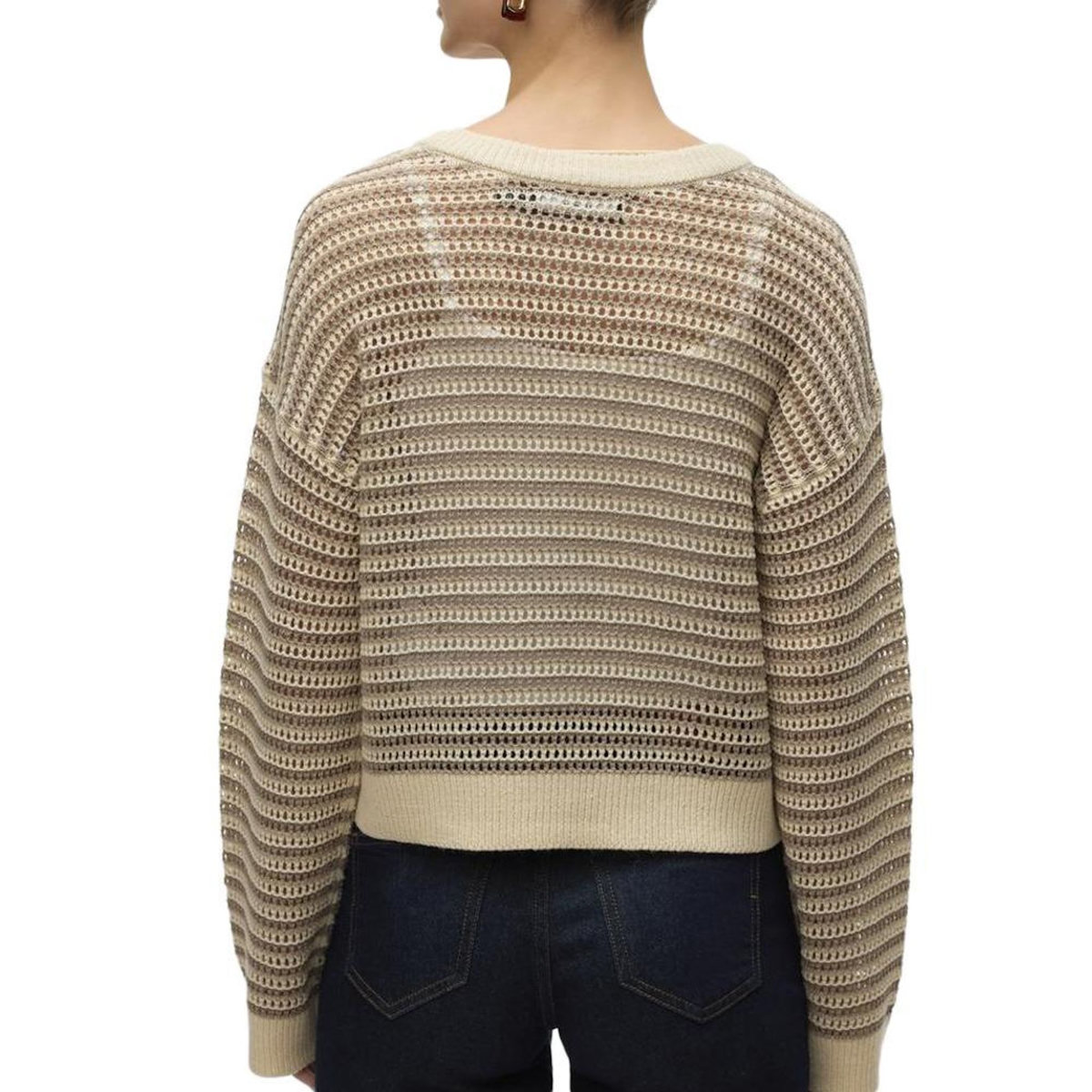 Vero Moda Pull Beige/Marron Femme Vero Moda Madera