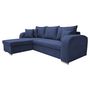 Voir la diapositive 4 : Canapé d'angle convertible réversible 5 places tissu BOB