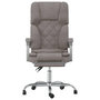 Voir la diapositive 3 : VIDAXL Fauteuil de massage inclinable de bureau Taupe Tissu