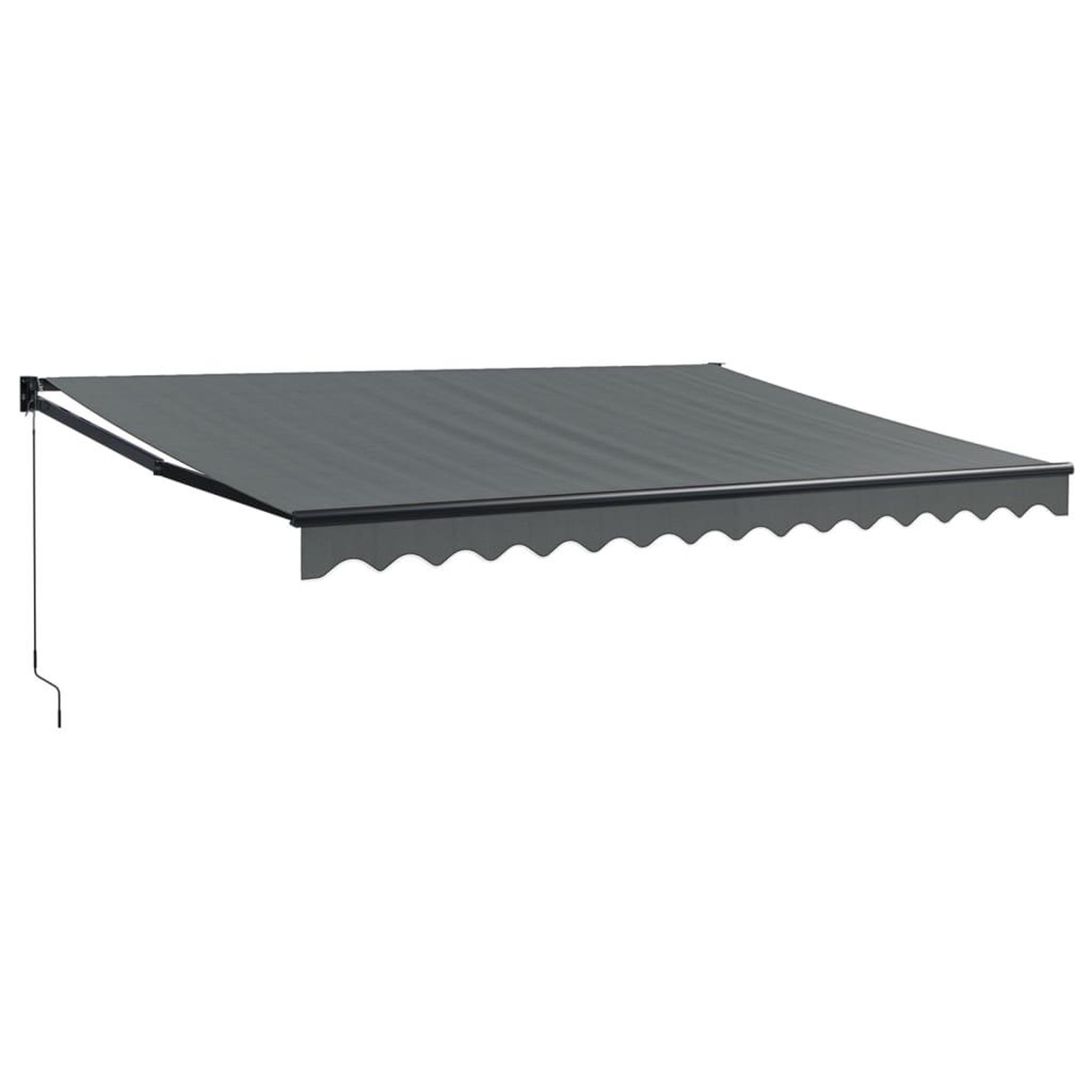 Voir la diapositive 2 : VIDAXL Auvent retractable anthracite 4x3 m tissu et aluminium