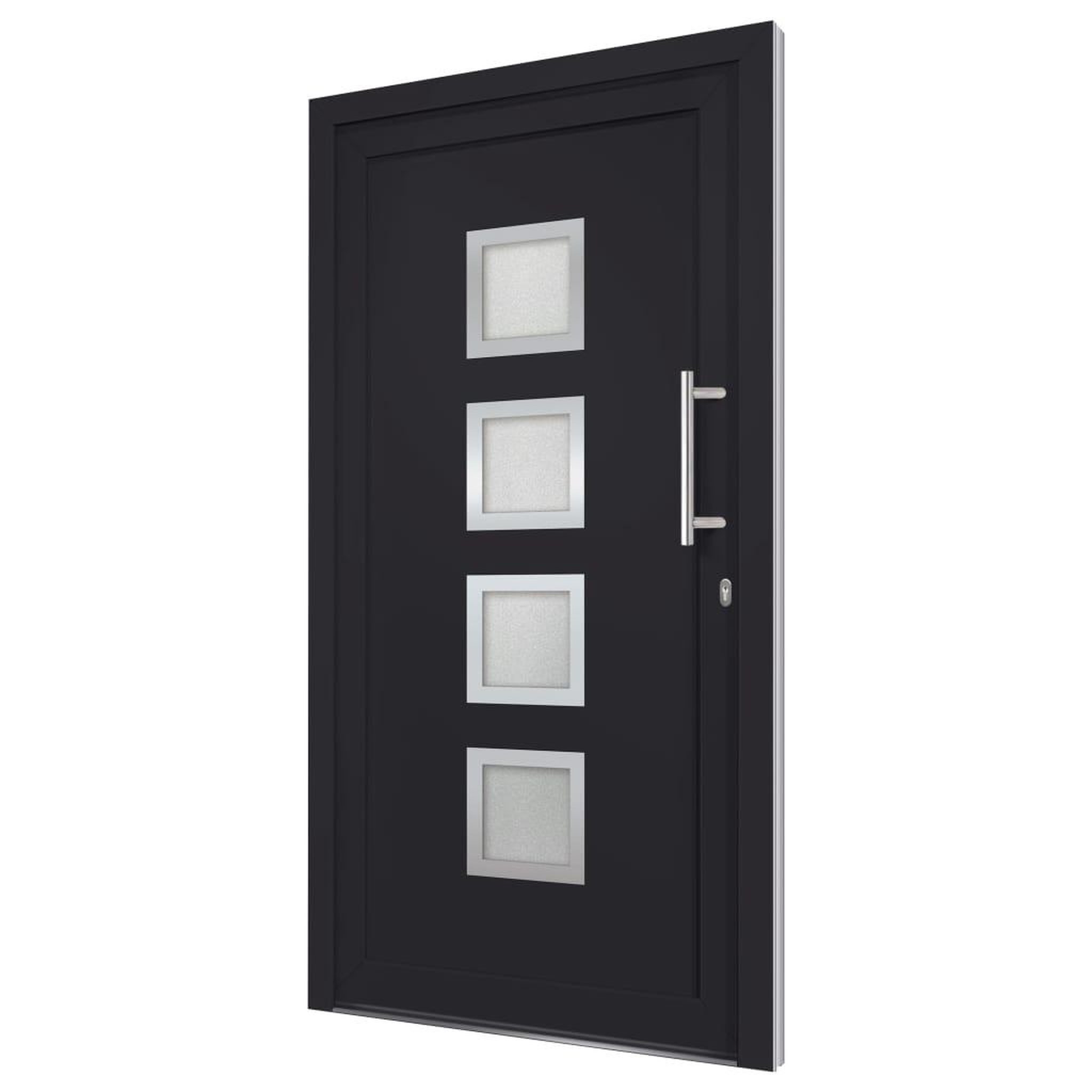 Voir la diapositive 4 : VIDAXL Porte d'entree Anthracite 88x200 cm